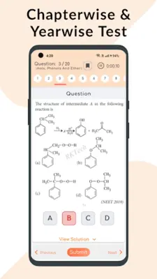 CHEMISTRY - 36 YEAR NEET PAPER android App screenshot 5